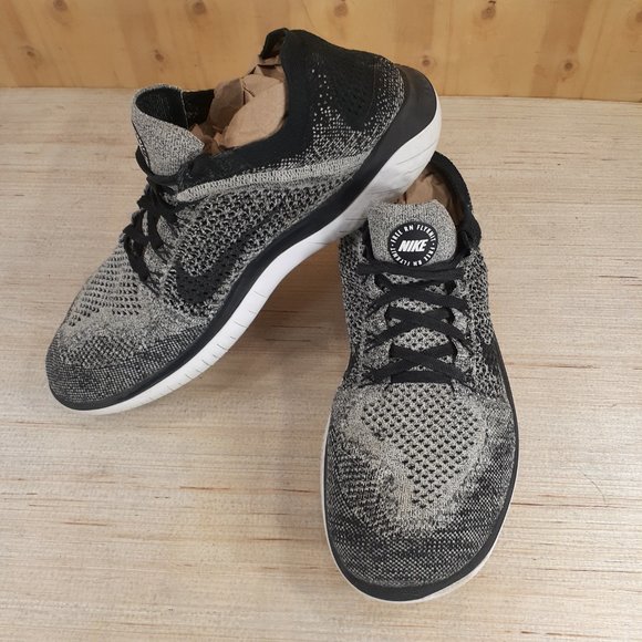 Nike Free Run Flyknit 2019 Men's Running Shoes Size 11.5 Grey 942838-101 - Picture 2 of 15